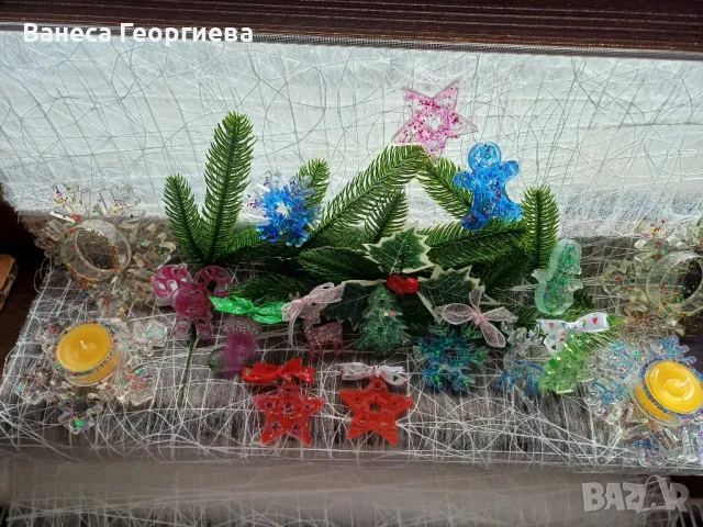 Коледни играчки от епоксидна смола , снимка 3 - Ръчно изработени сувенири - 48413584