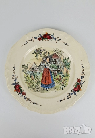 Стар сервиз за хранене - Sarreguemines, Франция, снимка 11 - Сервизи - 52146978