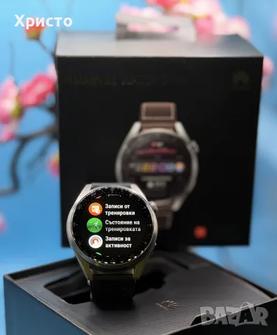 Смарт часовник Huawei Watch 3 Pro, 48mm, eSIM, Titanium, AMOLED, Black Strap, снимка 4 - Смарт часовници - 55994785