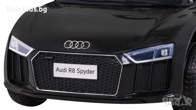 Audi R8 12V – Детска акумулаторна кола, Черна, EVA гуми, снимка 5 - Детски велосипеди, триколки и коли - 50419195