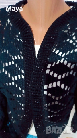 ✨ Ръчно плетена жилетка от памучна прежда ✨, снимка 5 - Жилетки - 52234917