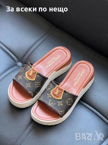 Louis Vuitton Дамски Чехли Луис Витон Код E449, снимка 3 - Чехли - 50503238