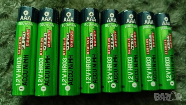 Презареждаеми батерии ААА, снимка 2 - Батерии, зарядни - 53438765