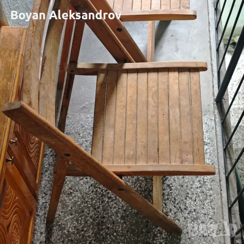 Дървени сгъваеми столове, снимка 8 - Столове - 55868767