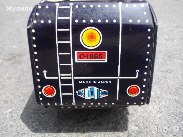  СТАРА ЛАМАРИНЕНА ИГРАЧКА ВЛАК ЛОКОМОТИВ OLYMPIA JAPAN , снимка 6 - Антикварни и старинни предмети - 40953340