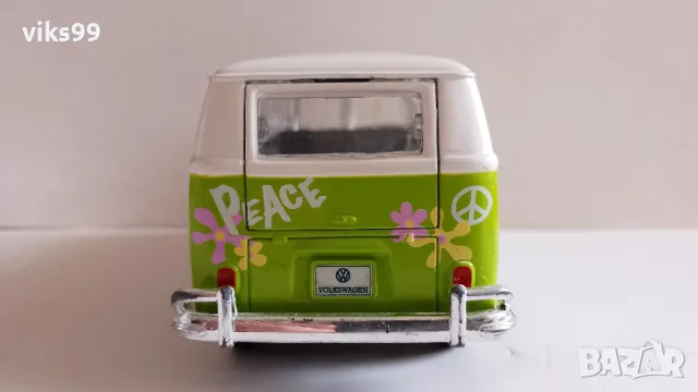 Volkswagen Samba Van Hippie Line Maisto 1:25, снимка 5 - Колекции - 49402631