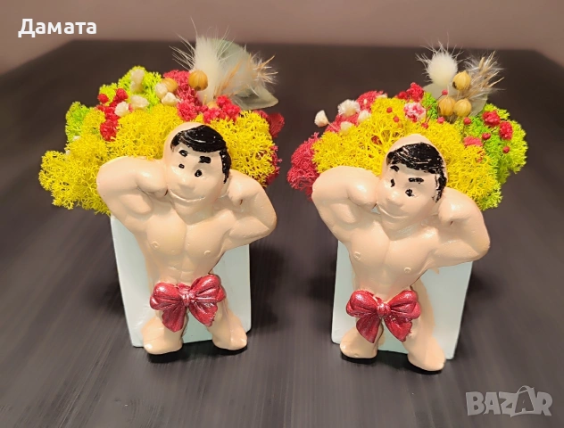 Кашпи/декорации със скандинавски мъх , снимка 18 - Декорация за дома - 40089702