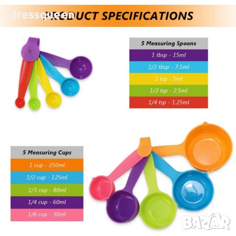 2773 РАЗНОЦВЕТНИ МАЛКИ МЕРИТЕЛНИ ЛЪЖИЧКИ - КОМПЛЕКТ ОТ 10 БРОЯ, снимка 3 - Други стоки за дома - 44237795