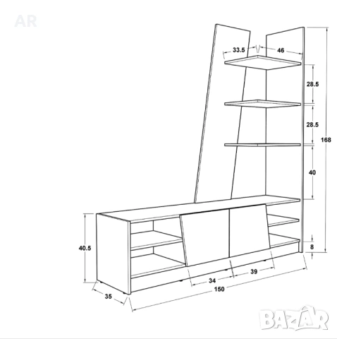 Секция за хол или трапезария , снимка 4 - Секции и витрини - 53221860