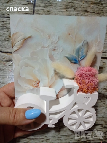 картичка с гипсова фигурка , снимка 3 - Колекции - 51870409