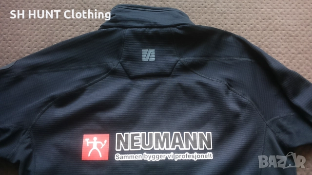 Snickers 9438 Body Mapping Micro Fleece Work Jacket размер XL работна блуза W4-659, снимка 10 - Блузи - 52613996