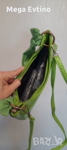 Нова дамска чанта зелена,  с дълга и къса дръжка , снимка 3 - Чанти - 32719279
