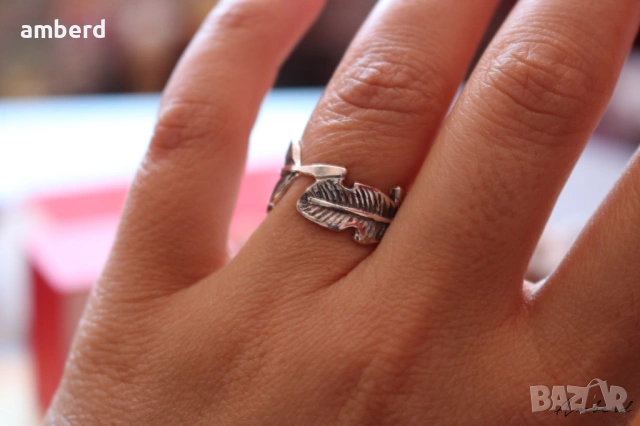 Изключително красив сребърен пръстен - модел R041, снимка 6 - Пръстени - 53518738