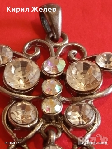SWAROVSKI сребриста висулка с декоративни кристали 52209, снимка 3 - Колиета, медальони, синджири - 52570798