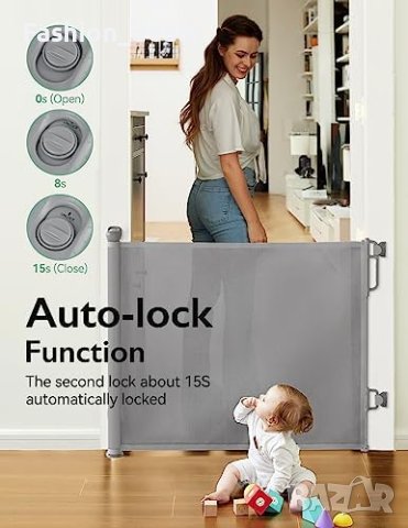 Нова Безопасна прибираща се врата за бебета, кучета /стълбища коридор, снимка 2 - Други стоки за дома - 41599823