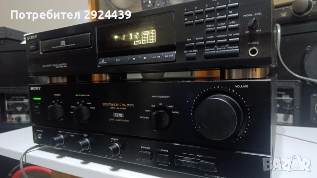 SONY TA -F270 SONY CDP-211, снимка 3 - Ресийвъри, усилватели, смесителни пултове - 52790543