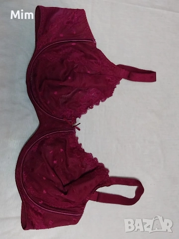 90 D Червен дантелен сутиен , снимка 8 - Бельо - 52941987