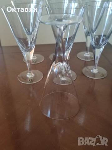 Кристални чаши за вино, снимка 5 - Чаши - 53843594