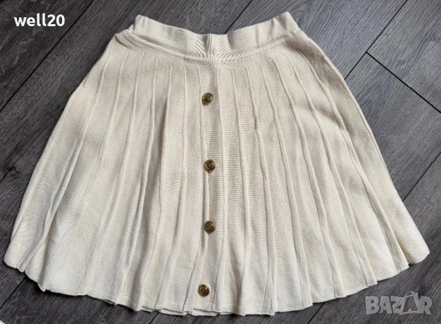 Сет плетиво жилетка и къса пола, снимка 3 - Комплекти - 53536279