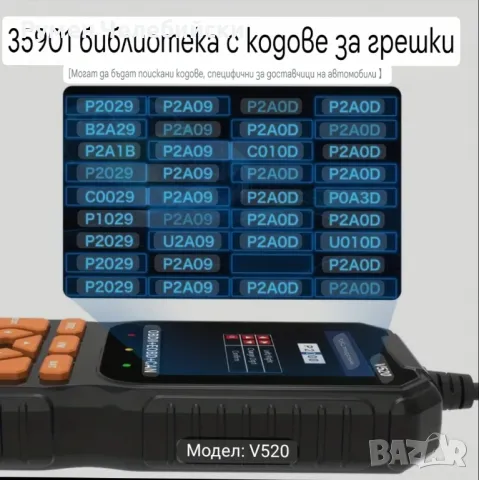 Професионален OBD2 Скенер , снимка 4 - Аксесоари и консумативи - 49309069