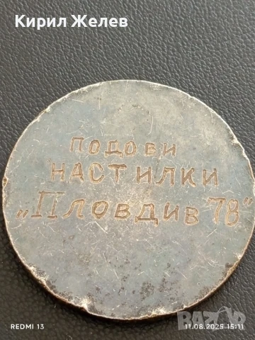 Рядък плакет 1978г. ЦК на ДКМС НАЙ ДОБЪР МЛАД МАЙСТОР 26377, снимка 5 - Антикварни и старинни предмети - 51328391