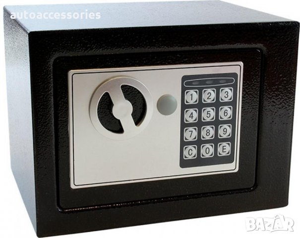 3000051707 Електронен сейф за ценности, обезопасен с код и ключ AG613, снимка 4 - Други стоки за дома - 34002272