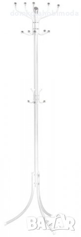 Метална Стояща закачалка с 10 закачалки, 183 см, 