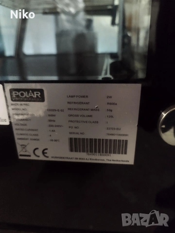 Настолна хладилна витрина Polar, снимка 4 - Хладилни витрини и фризери - 53122667
