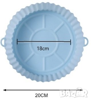 Силиконова тавичка за еър фрайър SKU 3328, снимка 11 - Съдове за готвене - 41115576