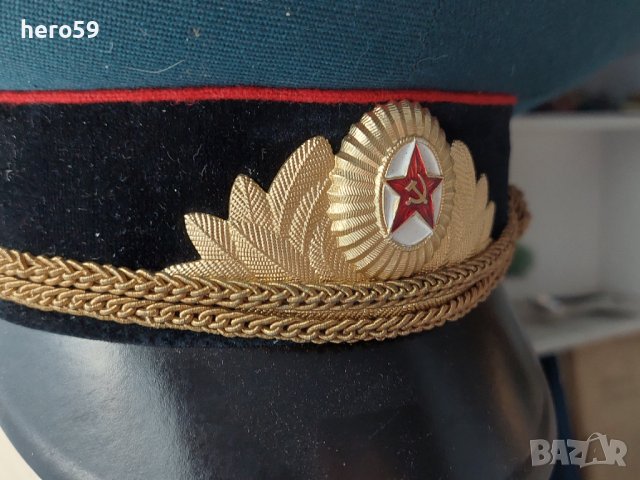 СССР-Парадна фуражка бронетанкови войски-модел 1960 година, снимка 7 - Антикварни и старинни предмети - 41742680