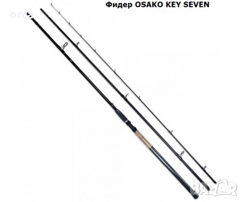 Фидер за риболов - карбонов OSAKO TITAN KEY SEVEN FEEDER 80 g 120 g, снимка 3 - Въдици - 34556291