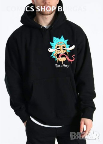 Суичър унисекс без цип RICK and MORTY, снимка 3 - Суичъри - 34690748