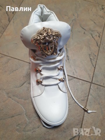 Бели дамски обувки, снимка 2 - Маратонки - 40039218
