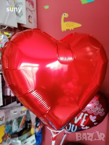фолиев балон сърце, снимка 3 - Романтични подаръци - 44254856