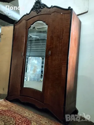 Виенски трикрилен гардероб, снимка 9 - Гардероби - 48541216