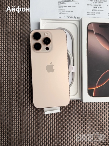 КАТО НОВ!/*ЛИЗИНГ*/ iPhone 16 Pro 256Gb Desert Titanium 24М гаранция, снимка 3 - Apple iPhone - 52736336