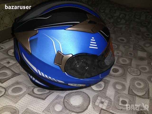 Каска мотор RIDERO интегриран син размер XS,S,M,L,XL/Гаранция 12 месеца/, снимка 12 - Аксесоари и консумативи - 29764243
