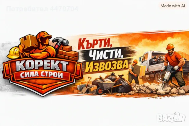 Кърти, чисти, извозва