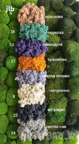 Скандинавски мъх за живи стени, пана, декорации картини декоративен мъх, снимка 4 - Пана - 55911704