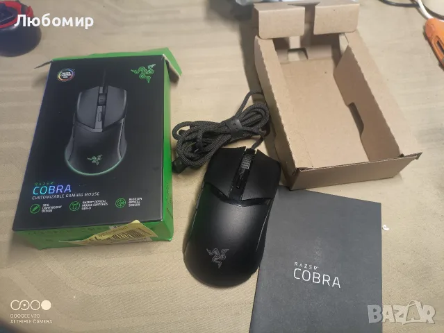 Razer Cobra гейминг мишка, черен , снимка 3 - Клавиатури и мишки - 56106579