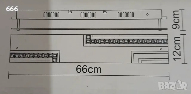 Globo 41714-12 - LED стенна лампа HAZIRA LED/12W, снимка 3 - Лампи за стена - 56301043