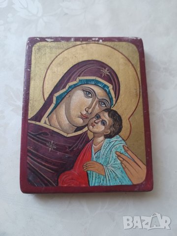 Икона ръчно рисувана Света Богородица , снимка 2 - Икони - 40969742