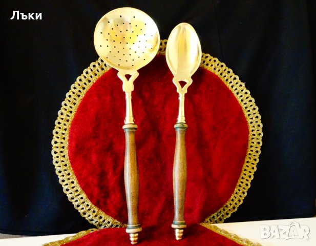 Бронзови прибори за готвене и сервиране. , снимка 2 - Прибори за хранене, готвене и сервиране - 34624553