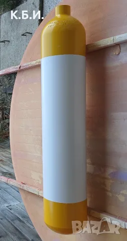 Продавам - 1- един брой метална бутилка - 4L - 6,230kg tara - 300 BAR - атмосфери работно налягане
