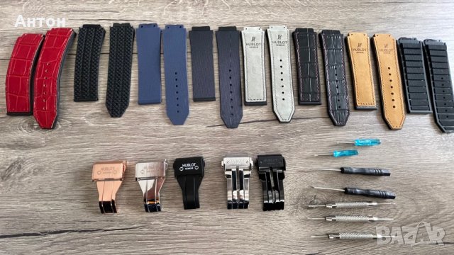 Продавам нови HUBLOT каишки от висококачествен каучук' и закопчаване (пеперуда)  Каишка силиконова , снимка 8 - Мъжки - 34807109