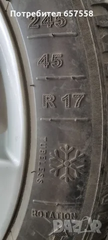 Зимни гуми с джанти w212 245 /45 R17, снимка 8 - Гуми и джанти - 56070905