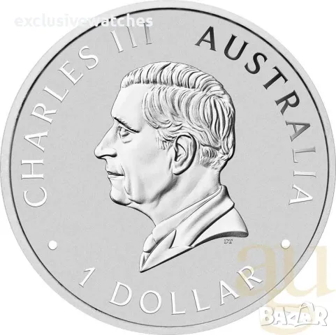 1 унция сребърна монета Австралия Лебед 2024 , снимка 3 - Нумизматика и бонистика - 47547354