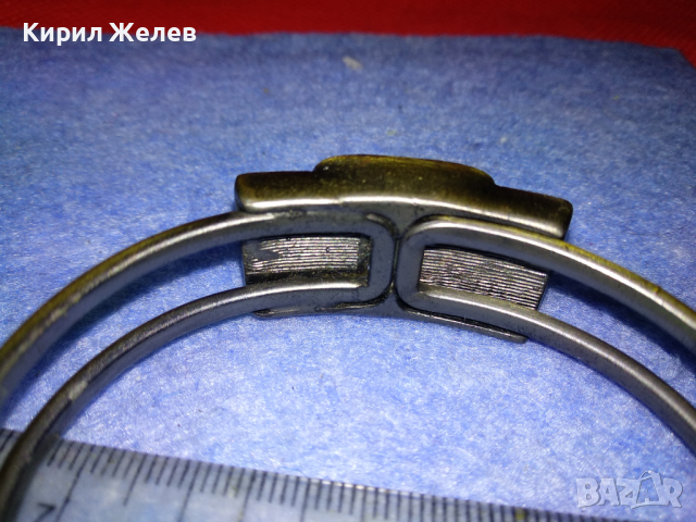 БРОНЗИРАНА ВИНТИДЖ АРТ ГРИВНА от БЛАГОРОДНА СТОМАНА с ТОПЕН КЕХЛИБАР / КАТАЛИН 44194, снимка 12 - Гривни - 44756056