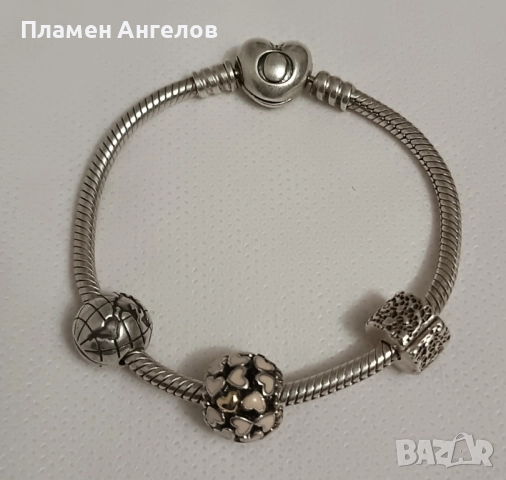 Сребърна гривна Pangora Moments ALE S 925, снимка 2 - Гривни - 52408397