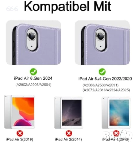 HOLIMET Калъф за iPad Air 5-то поколение 2022 / iPad Air 4 2020 10.9 инча, снимка 9 - Калъфи, кейсове - 52910697